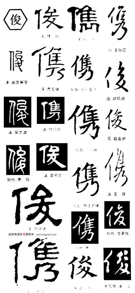 木 俊 漢字|漢字「俊」：基本資料